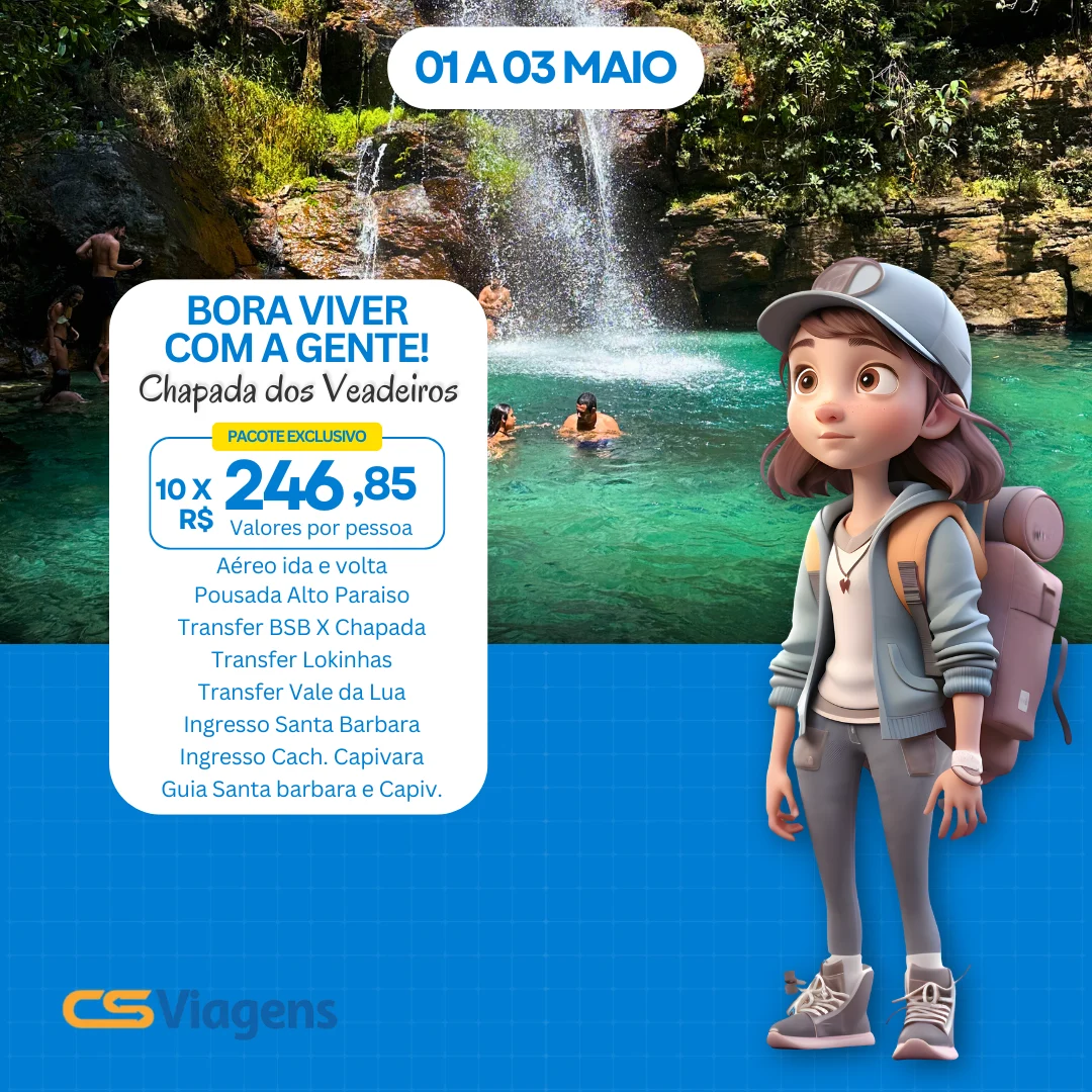 Chapada dos Veadeiros - 01 a 03 Maio Feriado